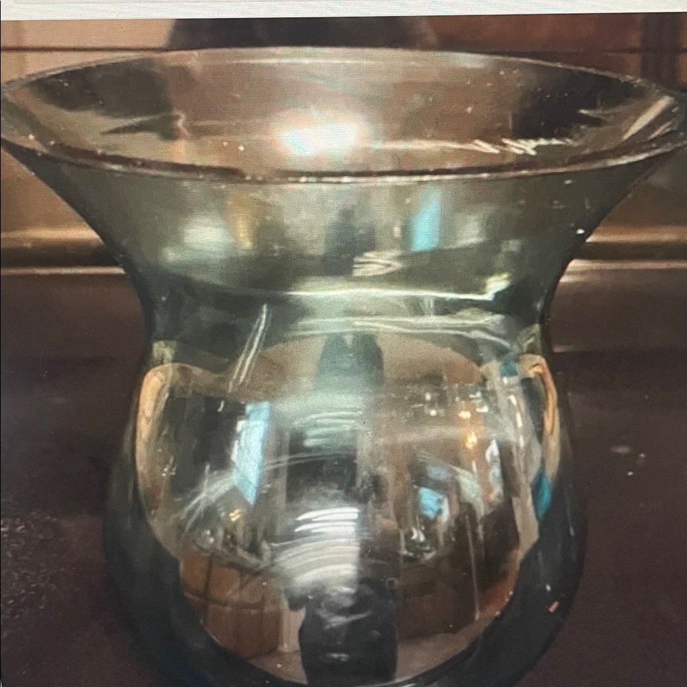 Large green flower vase